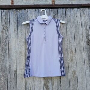 Slazenger Golf Purple Sleeveless Polo Top Womens Sz XS Lightweight Athletic